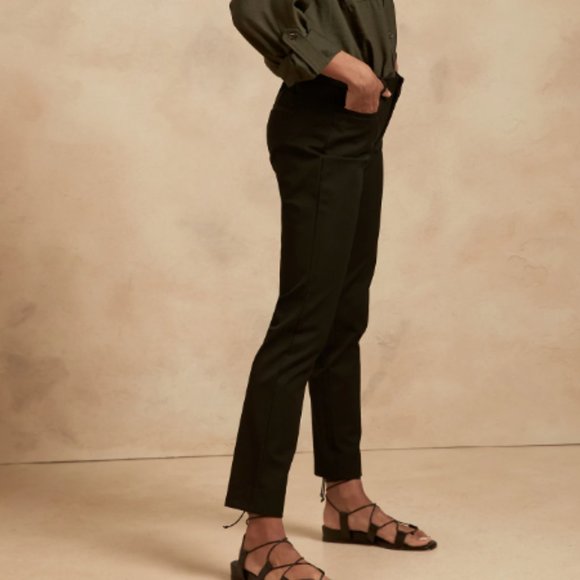 NWT! Banana Republic Black Comfort Stretch Sloan Slim Pants - Multiple 💜 - Picture 8 of 8